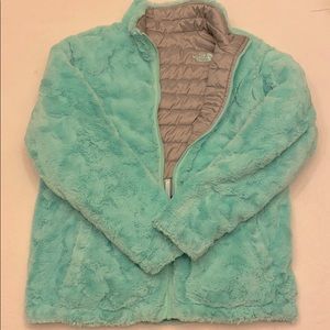 North Face Girls’ Reversible Mossbud Swirl Jacket